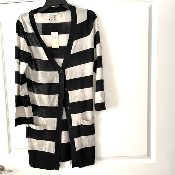 Vertigo Striped Tunic Sweater - Picture 1 of 8